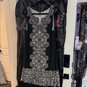 White House Black Market Black and White Patterned Mini Dress - 3 dresses